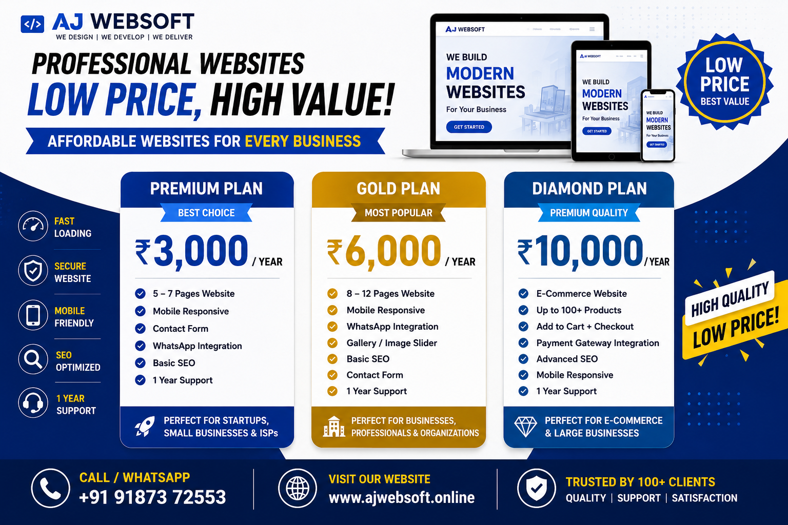 AJ WebSoft Banner